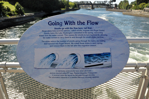 sign about the lock slides